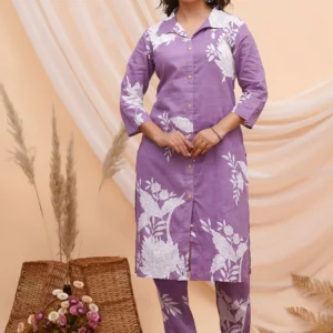 Ditsy Botanical Floral Print Long Co-ord Set