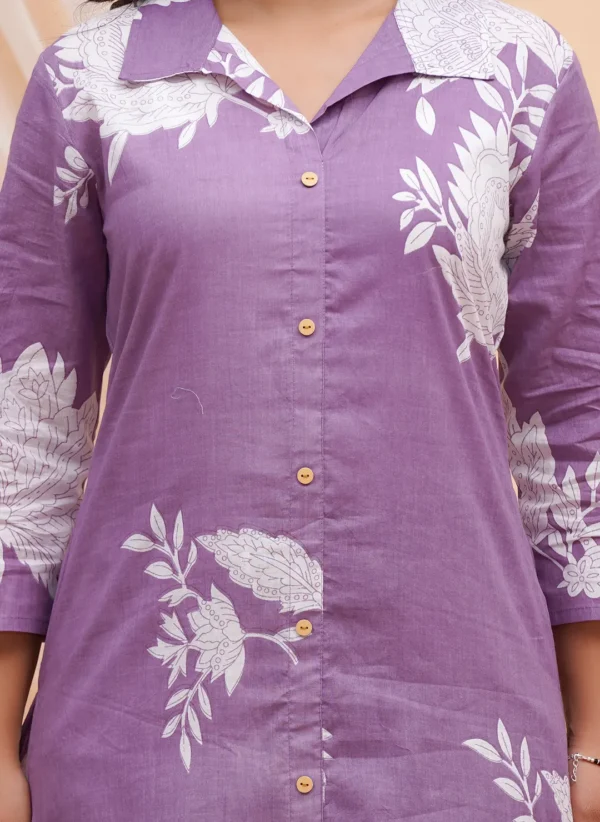 Ditsy Botanical Floral Print Long Co-ord Set - Image 4