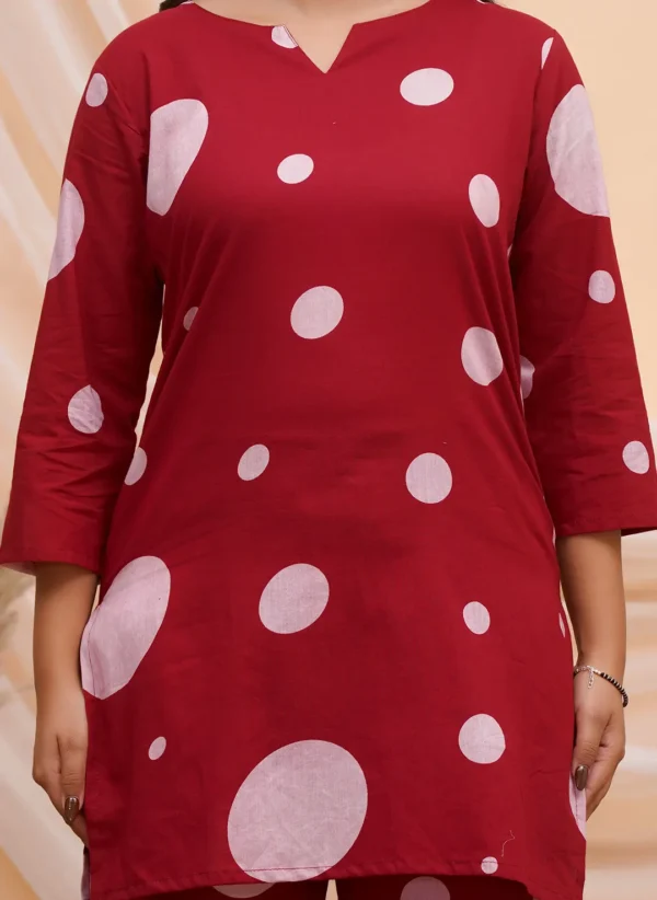 Retro Polda Dot Cotton Co-ord Set - Image 3