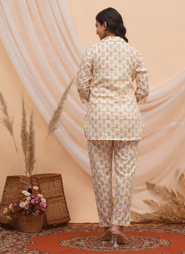 Traditional Floral Buti Print Co-ord Set - Image 2