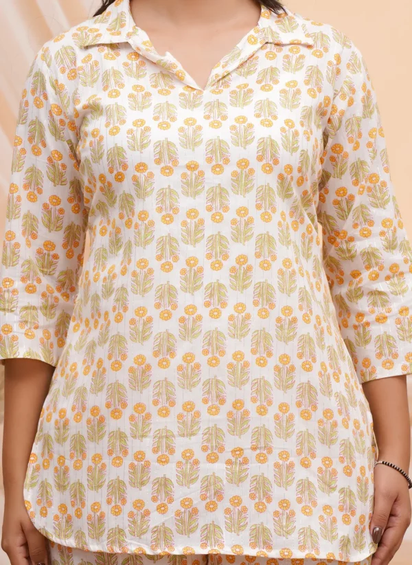Traditional Floral Buti Print Co-ord Set - Image 4