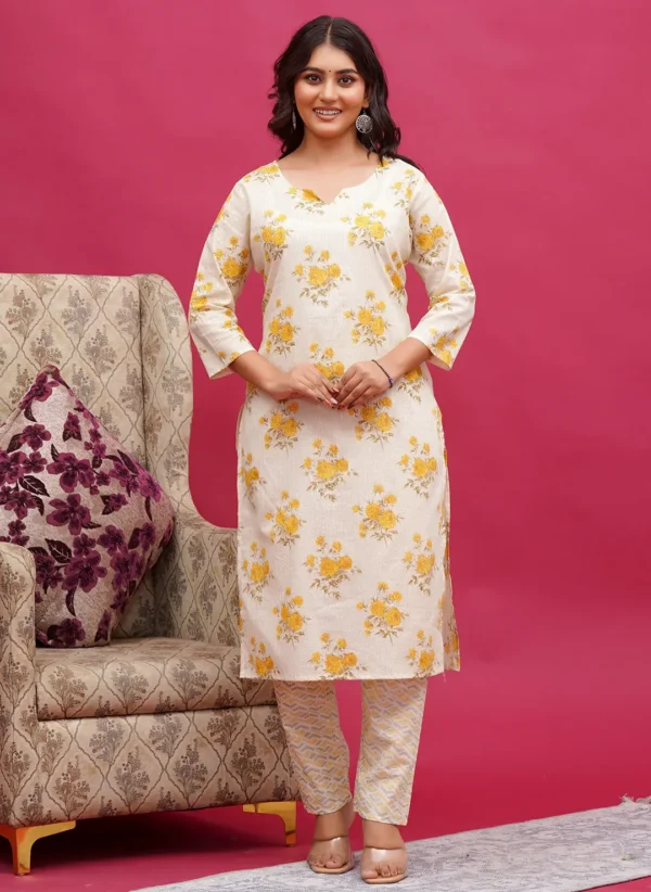 Soft Ivory Cotton Two Piece - Image 2
