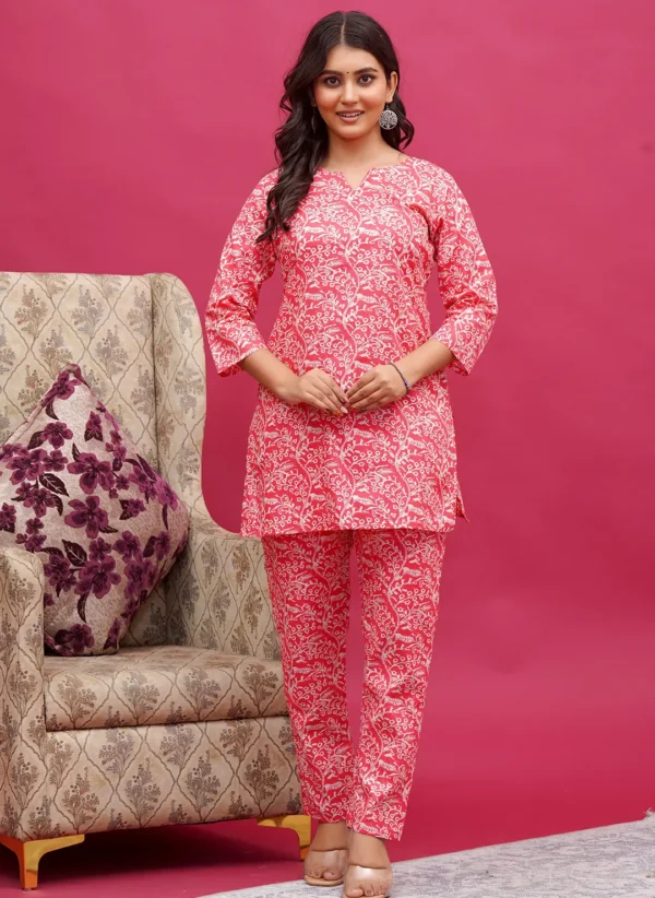 Vine & Blossom Jaal Pattern Co-ord Set