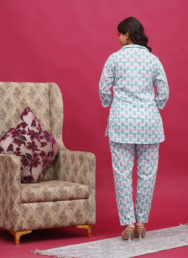 Miniature Hand-Block Buti Pattern Co-ord Set - Image 2
