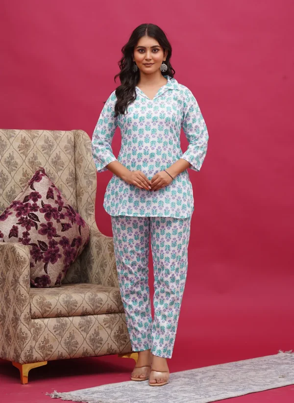 Miniature Hand-Block Buti Pattern Co-ord Set